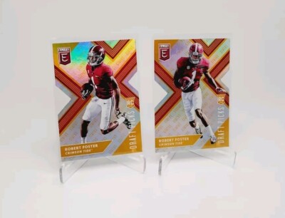 ROBERT FOSTER 2018 Donruss Elite Draft Status Orange Holo D/C Rookie LOT BILLS