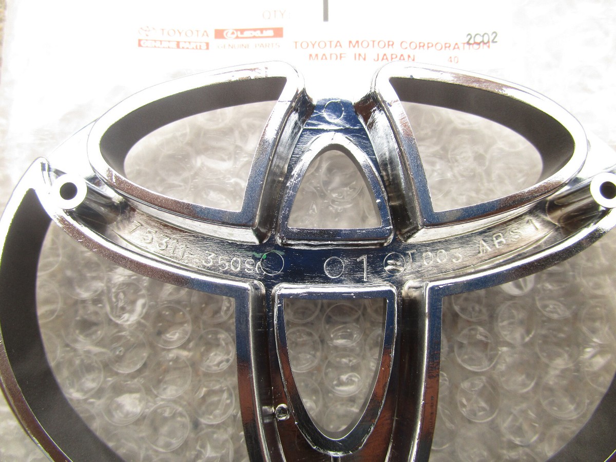 旧ロゴ『トヨタ』ドラム缶 TOYOTA CENTURY GZ G50 V12 SIDE ROOF PILLAR EMBLEM BADGE LOGO