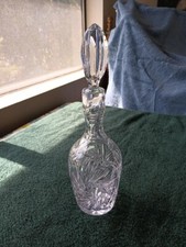 wine bottle glass w/ matching stopper, see pics, price lowered, must go
