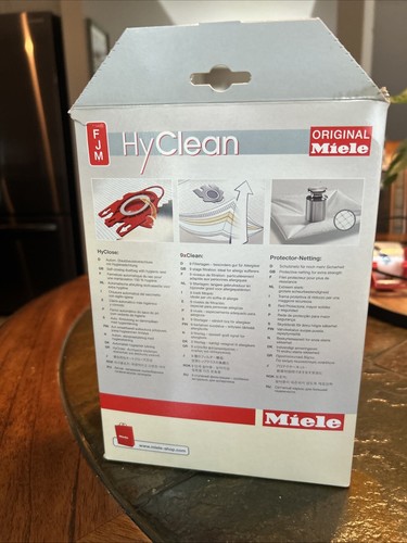 Original Miele FJM HyClean Staubsaugerbeutel VERSIEGELTER KARTON mit 4 SCHNELLER VERSAND NEU LESEN - Bild 4 von 5