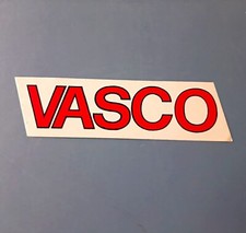 VASCO ROSSI scritta logo ROSSO sticker vintage originale / 16X4,5 cm