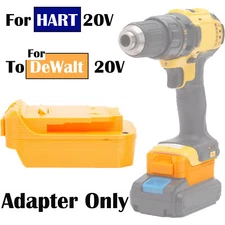 For HART 20V Lithium Battery Convert To For Dewalt 20v Series Tools Adapter Only