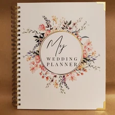 My Wedding Planner Spiral Bound Bridal Binder Notebook w/ Keepsake Box - New - 