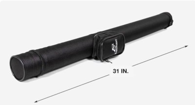 Casemaster q-Vault Supreme Biliardo/Stecca di Custodia Rigida, può Contenere 1 Completo Stecca Pezzi (1 Butt/1 Shaft), Black