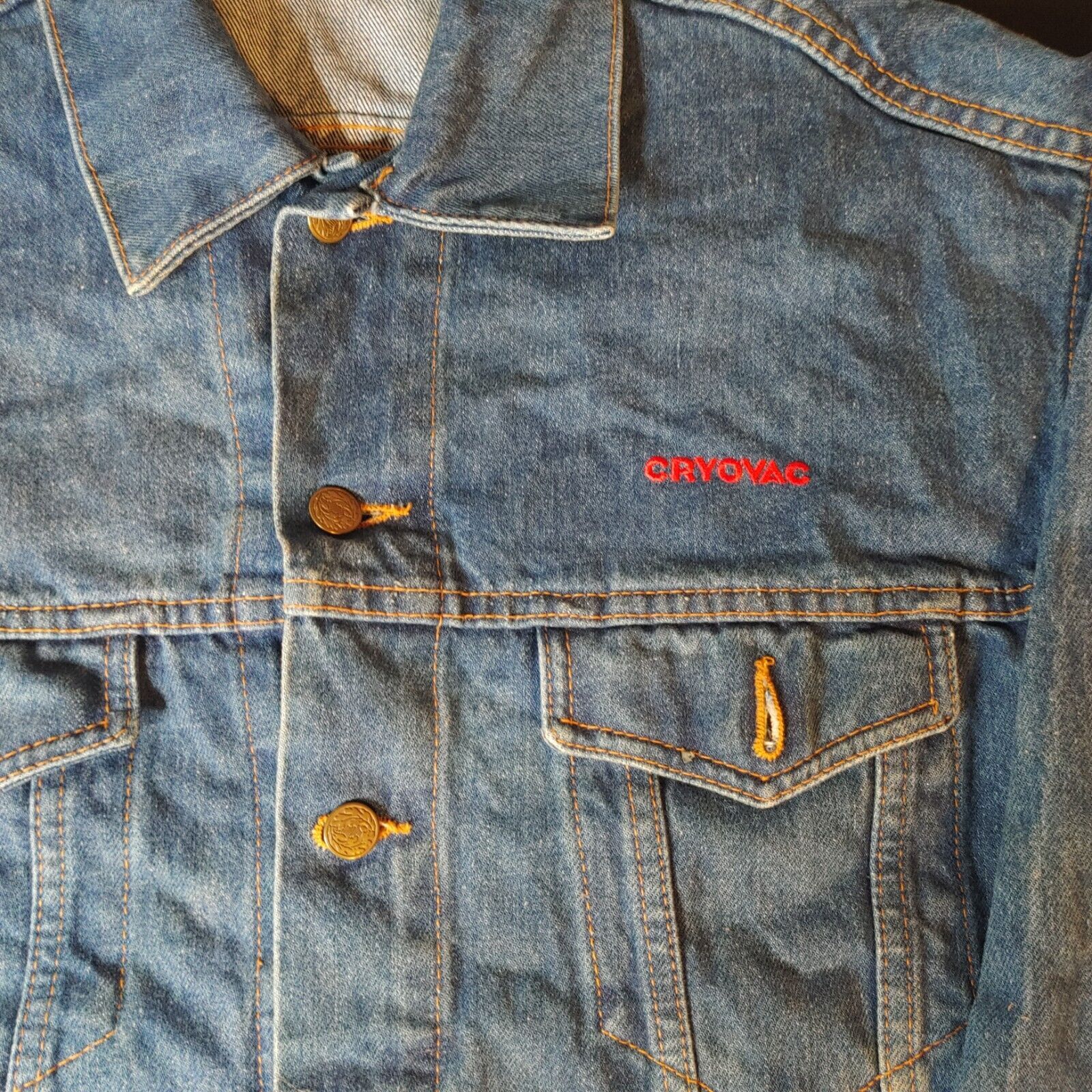 Vintage Club Blue Denim Jacket Size M 90’s Cryovac - image 2