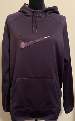 Nike Dri-fit Women s Purple Turtle Neck Long Sleeve Activewear Jacket Size Large