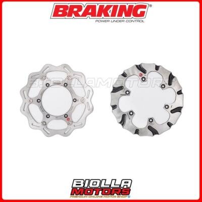KIT DISCHI FRENO BRAKING GAS GAS EC 300 2009 -  ANTERIORE + POSTERIORE [WAVE FLO