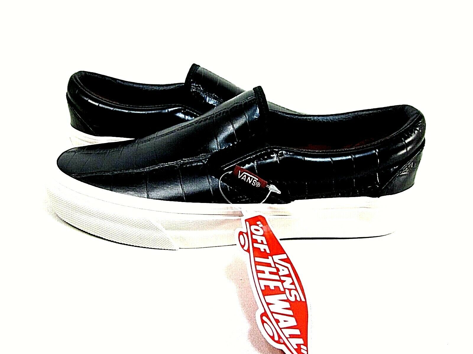 Vans Croc Leather Classic Slip-On Men's Shoes VN000MEFCQ Size 4.5, Women's 6