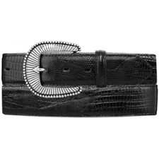 Tony Lama Men's Black Lizard Dress Belt C40963