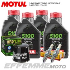 Tagliando TRIUMPH Scrambler 900 2006 (MOTUL 5100 10W40 + Filtro olio + Candele)