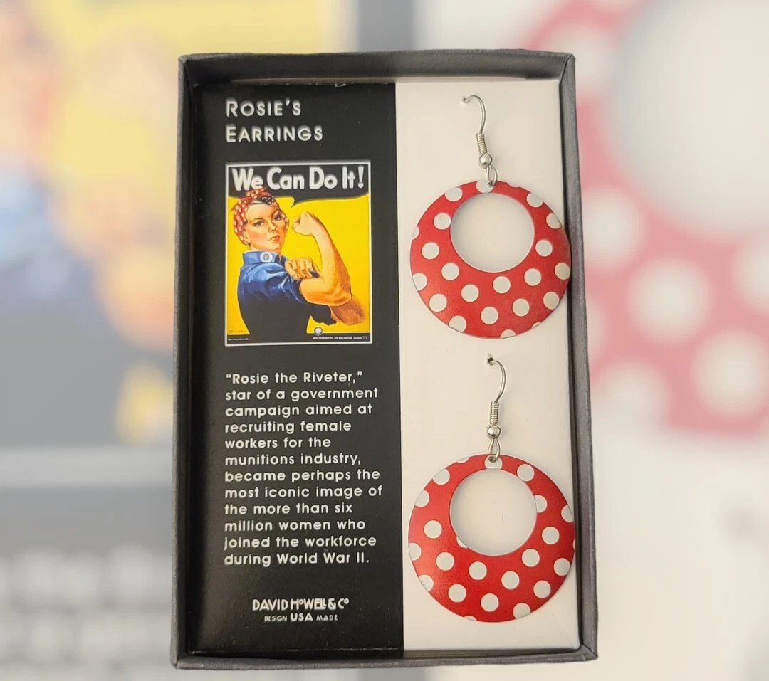 Rosie the hotsell riveter earrings