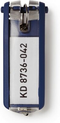 DURABLE Key clips, Plastic, Blue, 6-Pack