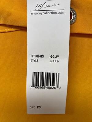 NY Collection Women's Golden Glow Petite 3/4 Sleeve Cutout