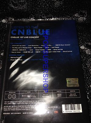 CNBLUE Listen To The 1st Live Concert 2010 @ AX-Korea 2 DVD