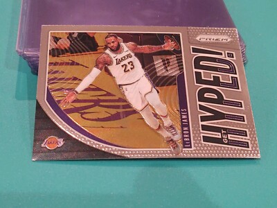 LeBron James Get Hyped 2019-20 Panini Prizm Basketball First Lakers Jersey Prizm