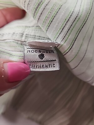 RocaWear Shirt Mens 3XL Long Sleeve Button Up Flip Cuffs Striped