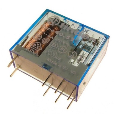 Relais 24V DC 2xUM 8A 250V AC Relay Steck Print Finder 40.52.9.024.0000