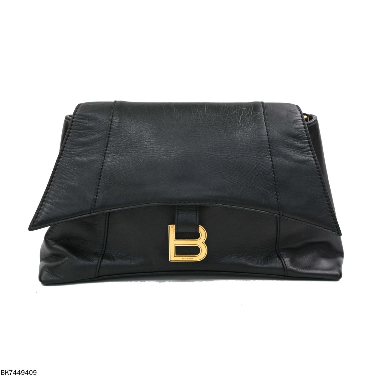 Auth BALENCIAGA DOWNTOWN shoulder bag black/gold women | eBay