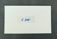 Adam Kloffenstein, CARDINALS (2024 Debut) SIGNED 3x5 Index Card
