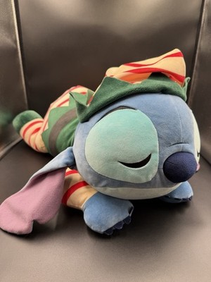 Disney 21'' Lilo & STITCH Cuddleez Jumbo Plush Holiday Elf Sleeping Pillow SOFT