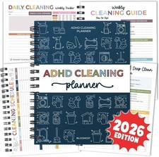 ADHD Cleaning Planner Cleaning Schedule Checklist Organizer Adults Teens