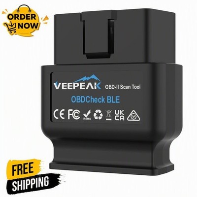 Veepeak OBDCheck BLE+ Bluetooth 4.0 OBD2 Scanner for iOS & Android, Car Code for
