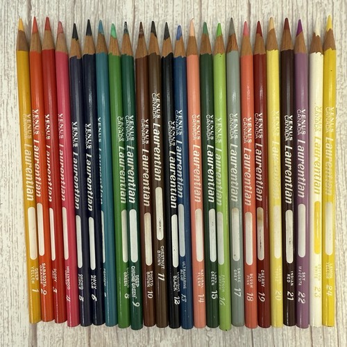 24 Venus Esterbrook Canada Laurentian Colored Pencils Crayon 60's - 70's Rare - Picture 7 of 19