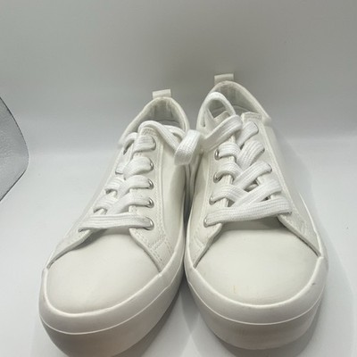 Esprit White Solid Low Top Lace-Up Men's Athletic Sneakers US Size 7.5