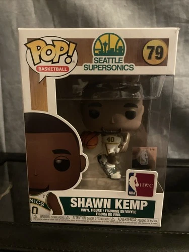 Funko Pop NBA Basketball Seattle Supersonics Shawn Kemp Home Jersey Vaulted 79