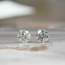 7MM Round Cut VVS1 Lab Created Diamond Weddin...