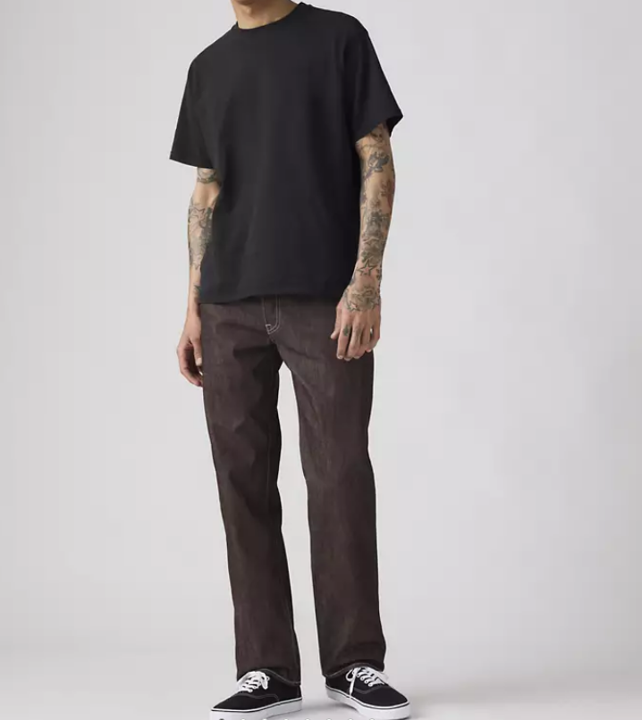 LEVI'S 501® Original Shrink-to-fit™ Men's Jeans Burgundy Rigid Brown Non Stretch