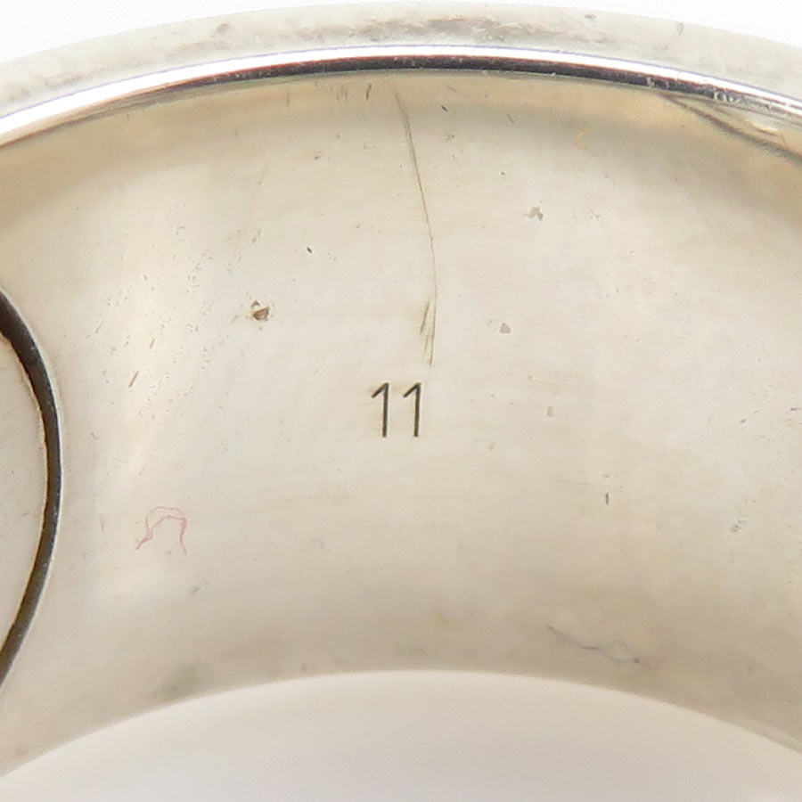 Auth GUCCI Interlocking G Ring Silver 925 - h3184… - image 10
