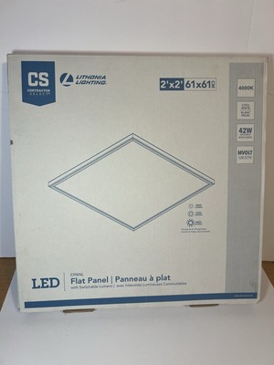 NEW Lithonia Lighting 2x2  LED Flat Lamp , 42W, 4000k, Cool White,4400lumens