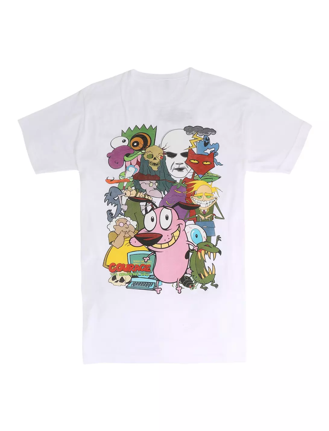 Courage the Cowardly Dog Characters T-shirt All S to 5XL BA255 FREE SHIPPING