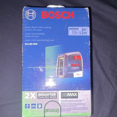 Bosch GLL40-20G Green-Beam Self-Leveling Cross-Line Laser Level