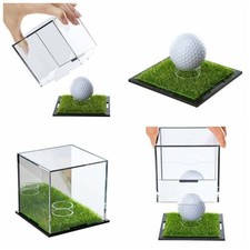 Golf Ball Display Case Acrylic Case Clear Display Box Square Holder Stand UK