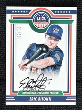2022 Panini USA Baseball Stars & Stripes Black Ink 1/50 Eric Bitonti Auto 10cj
