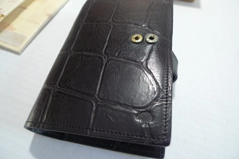 MULBERRY -  POCKET BOOK AGENDA- MADE @ UK - BLACK CONGO LEATHER - NEW OLD STOCK - Image 3 of 4