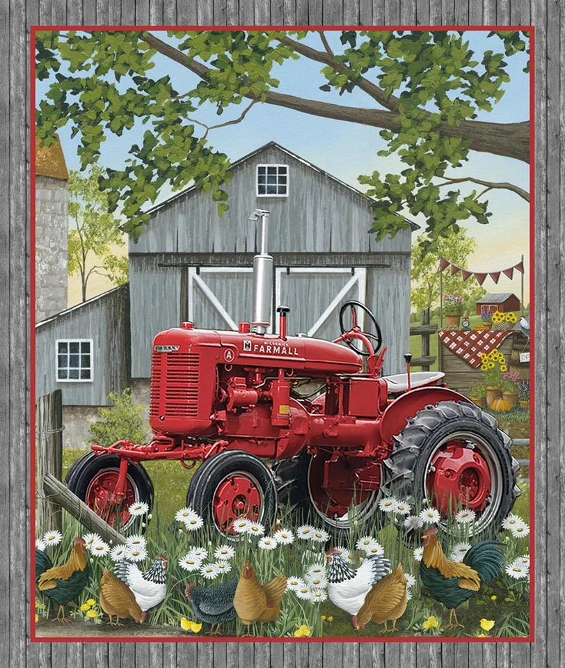 Benartex Fabrics Sykel Farmall Farm Chickens & Kittens  BTY - Image 3 of 3