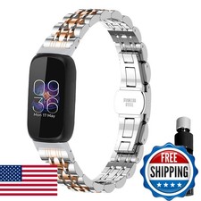 Gheper Metal Watch Band Stainless Steel Compatible Fitbit Inspire 3 Smartwatch
