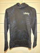 Levi's Relaxed Graphic Hoodie Sweatshirt Blue Tie dye Teen Boy L 12-13 Yrs 