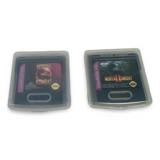 Mortal Kombat 1 & 2 II Sega Game Gear Cartridges with Cases Bundle Lot NTSC