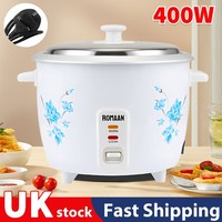 Automatic Electric Rice Cooker Pot Warmer Warm Cook Non Stick Spatula Mini-1L UK