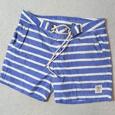 Polo Ralph Lauren Swim Trunks Mens 32/5 Blue White Striped Nautical US-RL Patrol