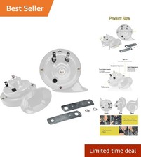 Durable 12V Waterproof Horn Kit - 300DB Super Loud Train Horns for All Vehicles