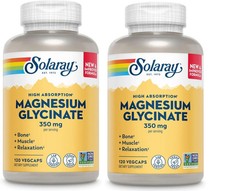 Solaray Magnesium Glycinate 350 mg 120 Capsul...