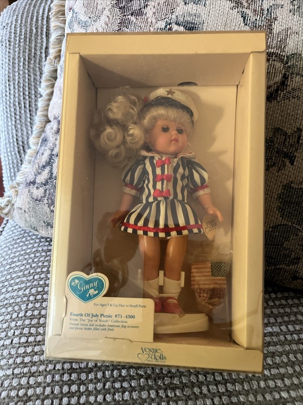 Ginny Doll Fourth Of July Picnic 1988 with Accessories NEW #71-4300