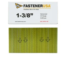 1-3/8" MICRO PIN NAILS 23GA GALV 5,000ct | MP23-138