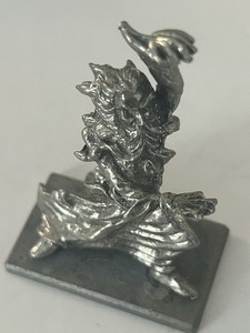 Wizard Casting Spell 1/32 54mm White Metal Miniatures Fantasy Unpainted
