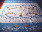 NEW Applique Quilt,Silver Lining Size: 101 " x 90" — photo 1